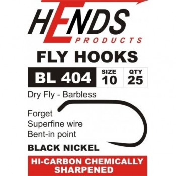 HOOKS - HENDS -dry 404 Barbless