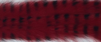 Black Barred Rabbit Fur Zonker 4 mm